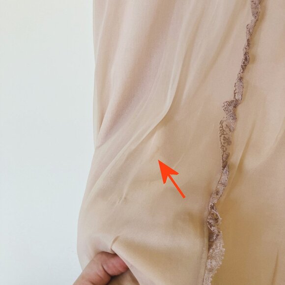 Miss Glamour Nightgown & Robe Set Vintage 1960s Nylon Lace w/ Satin Ribbon Sm-Lg - Picture 3 of 9